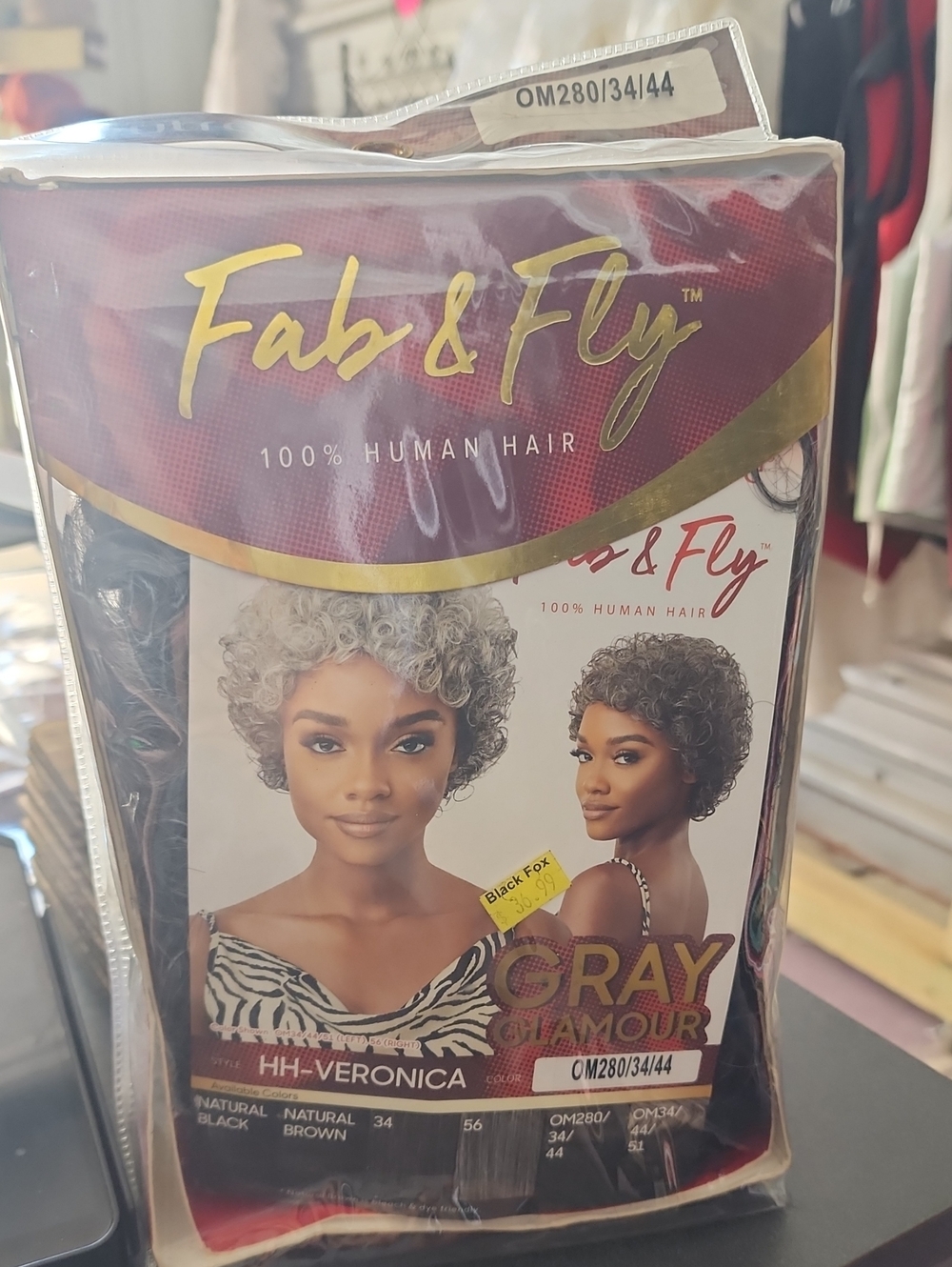 Outre Fab & Fly HH-Veronica 100% Human Hair Wig - Gray